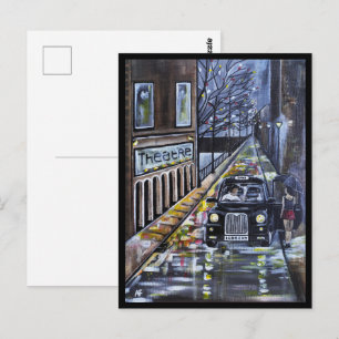 Taxi for Kate Painting by Alfred Fox Postcard