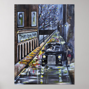 Taxi for Kate Painting by Alfred Fox Poster