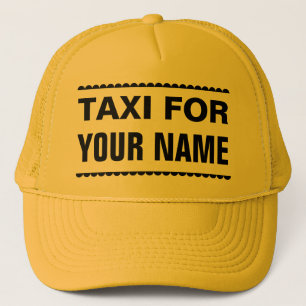 Taxi for Your Name Custom Trucker Hat