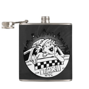 Taxi Girl Hip Flask