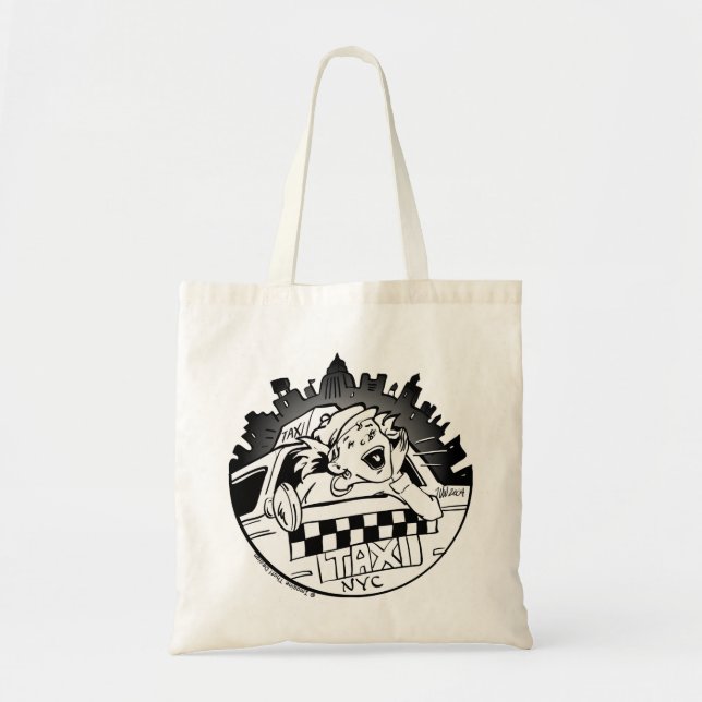 Taxi Girl Tote Bag (Front)
