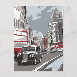 Taxi in London Postcard