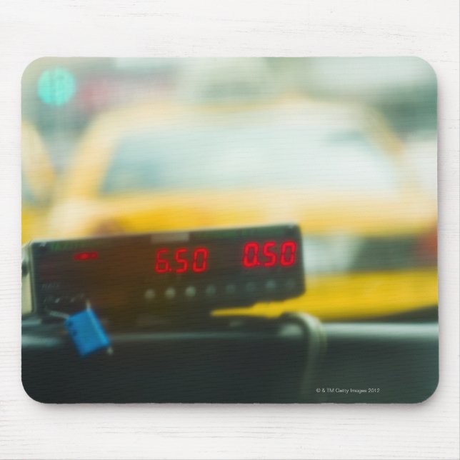 Taxi Metre Mouse Mat (Front)