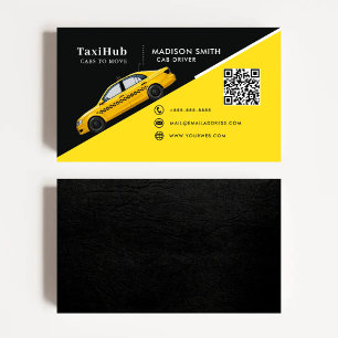 Taxi modern minimalist business card