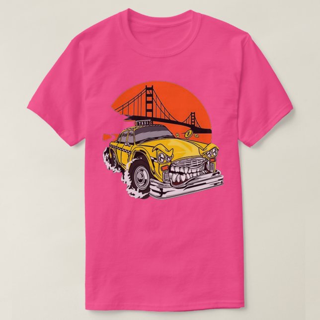 Taxi Monster Car 2 T-Shirt (Design Front)