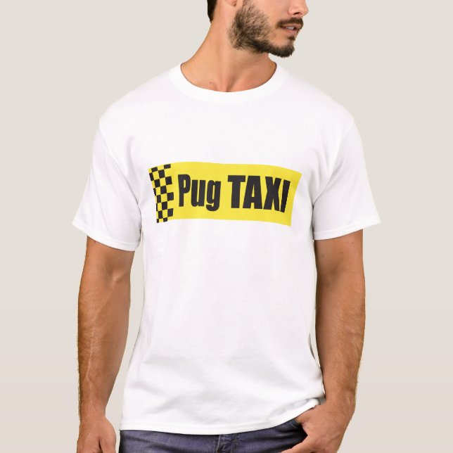Taxi Pug T-Shirt (Front)