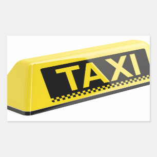 Taxi Rectangular Sticker