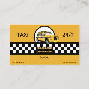 Taxi Service Business Card