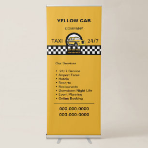 Taxi Service Retractable Banner
