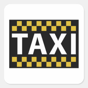 Taxi Square Sticker