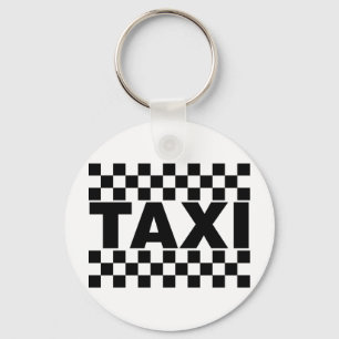 Taxi ~ Taxi Cab ~ Car For Hire Key Ring