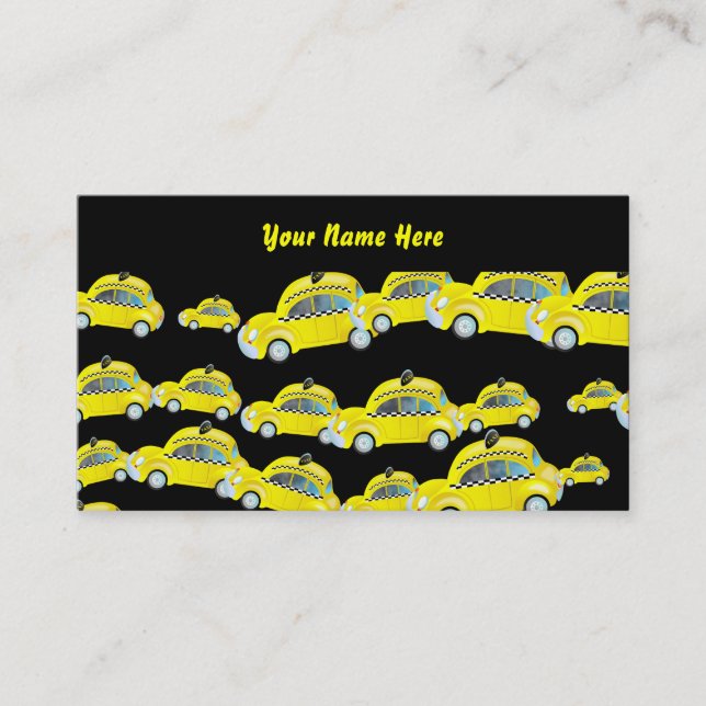Taxi Wallpaper, Your Name Here Business Card (Front)