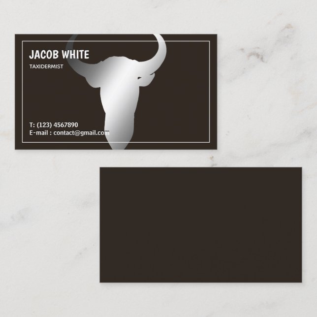 Taxidermist Business Card (Front/Back)