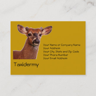 Taxidermy Business Card