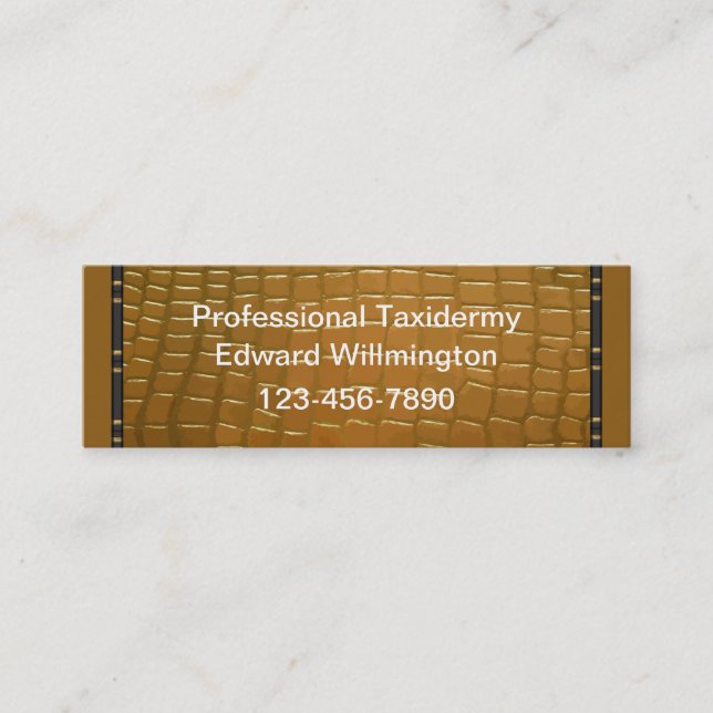 Taxidermy Business Cards (Front)