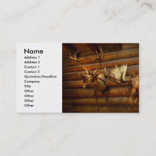 Taxidermy - The hunting lodge Business Card