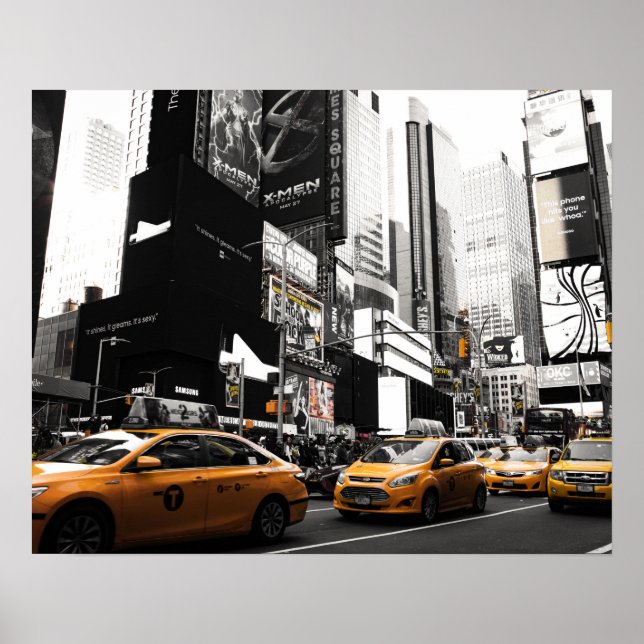taxis new york city poster (Front)