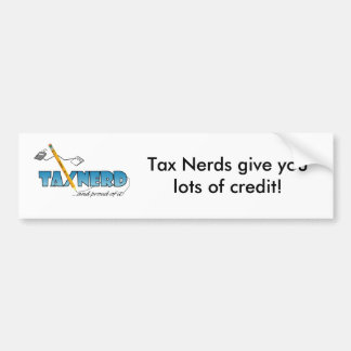 TaxNerd Bumpersticker 2 Bumper Sticker
