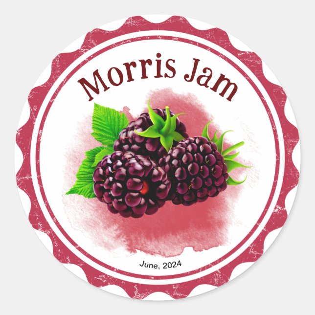 Tayberry Jam label (Front)