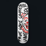 Taydam male Clown Skateboard<br><div class="desc">TAYDAM MALE Clown Skateboard
The Taydam clown is a part of the ‘true love comes unexpectedly’ series. An important foundation contribution to the beginning of the company.

This design depicts one side of the formed Taydam logo. Designed together by Taylah and Damian.</div>