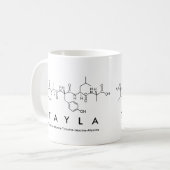 Tayla peptide name mug (Front Left)
