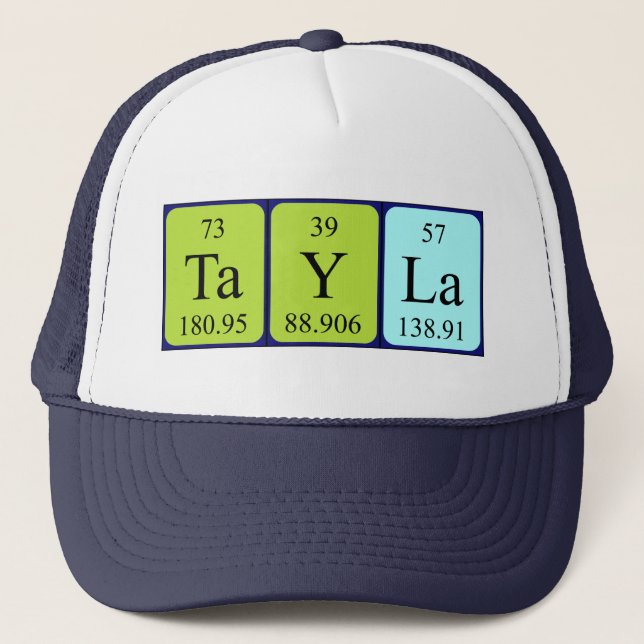 Tayla periodic table name hat (Front)