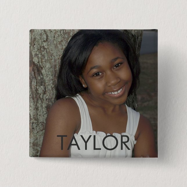 TAYLOR 15 CM SQUARE BADGE (Front)