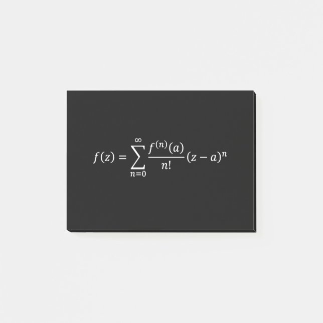 taylor develepment, calculus and math basics post-it notes (Front)