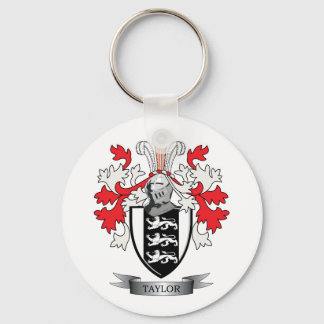 Taylor Family Crest Coat of Arms Key Ring