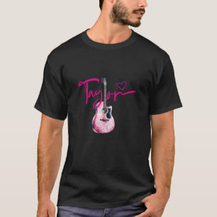 Taylor First Name I Love Taylor Girl Cute Guitar T T-Shirt