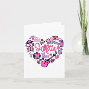 Taylor Heart First Name Personalised Birthday Girl Card