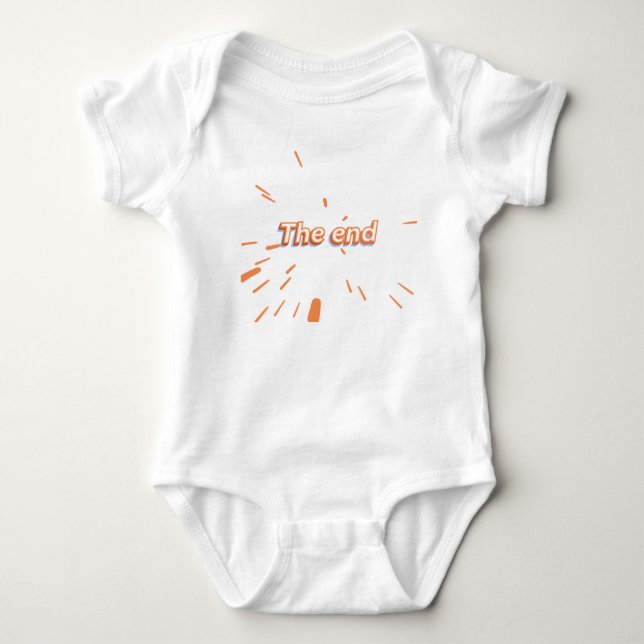 Taylor Lyrics "The End" Baby Bodysuit (Front)