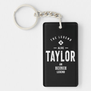 Taylor Personalised Name Birthday Gift Key Ring