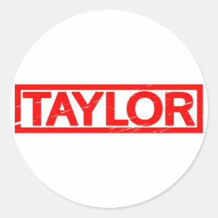 Taylor Stamp Classic Round Sticker