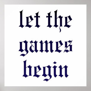 Taylor Swift Let The Games Begin Poster