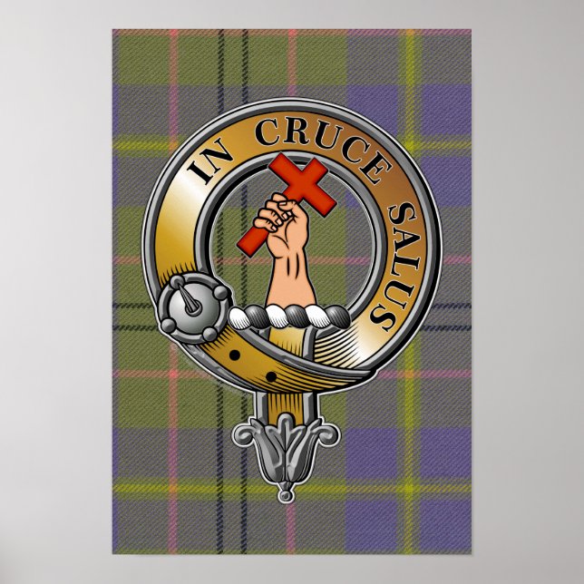 Taylor Tartan & Badge Poster (Front)