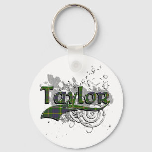 Taylor Tartan Grunge Key Ring