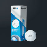 TaylorMade Golf Balls-Custom Name Golf Balls<br><div class="desc">Custom name sample is shown with a golf clubs print,  shown is the TaylorMade Balls.
Three Pack
Customise these balls and change the sample name to yours.</div>
