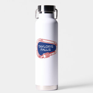 Taylor's Falls Minnesota Rock Climbing Carabiner Water Bottle