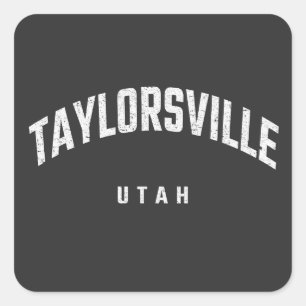Taylorsville Utah UT Square Sticker