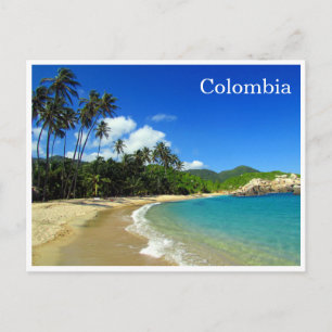 tayrona tropical beach postcard