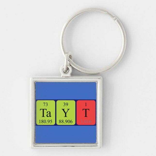 Tayt periodic table name keyring (Front)