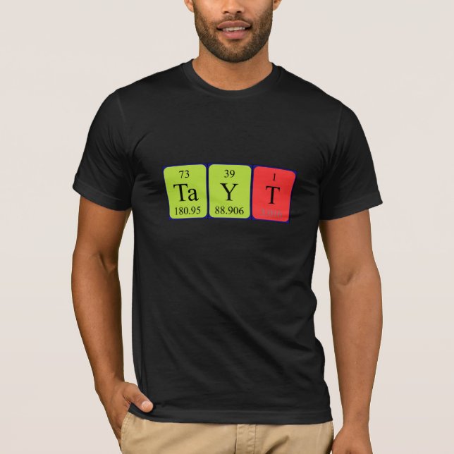 Tayt periodic table name shirt (Front)