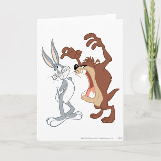 TAZ™ and BUGS BUNNY™ Not Even Flinching - Colour Card