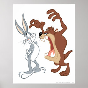 TAZ™ and BUGS BUNNY™ Not Even Flinching - Colour Poster