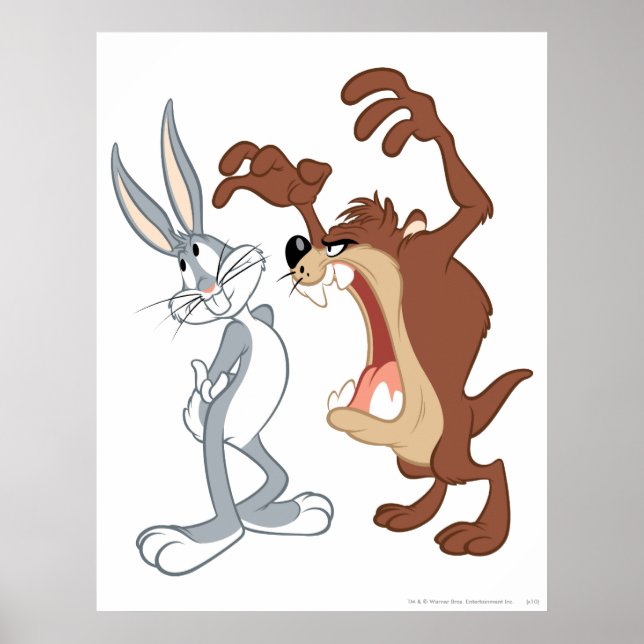 TAZ™ and BUGS BUNNY™ Not Even Flinching - Colour Poster (Front)