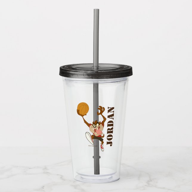 TAZ™ Basketball Layup Acrylic Tumbler (Front)