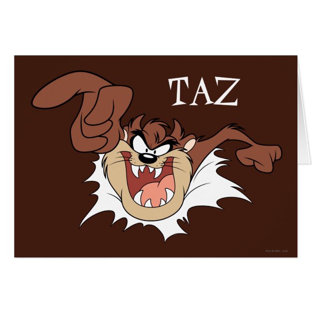 TAZ™ Bursting Through Page (Front Horizontal)
