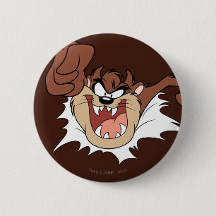 TAZ™ Bursting Through Page 6 Cm Round Badge