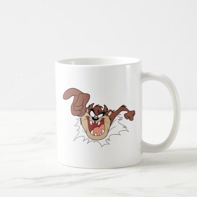 TAZ™ Bursting Through Page Coffee Mug (Right)